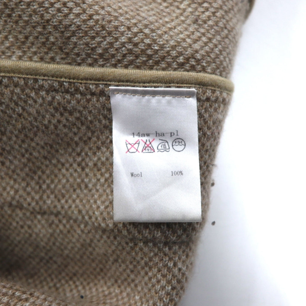 ohta Poncho Cardigan FREE Marrone Beige Multicolore Angora 14aw-ha-pl Prodotto in Giappone
