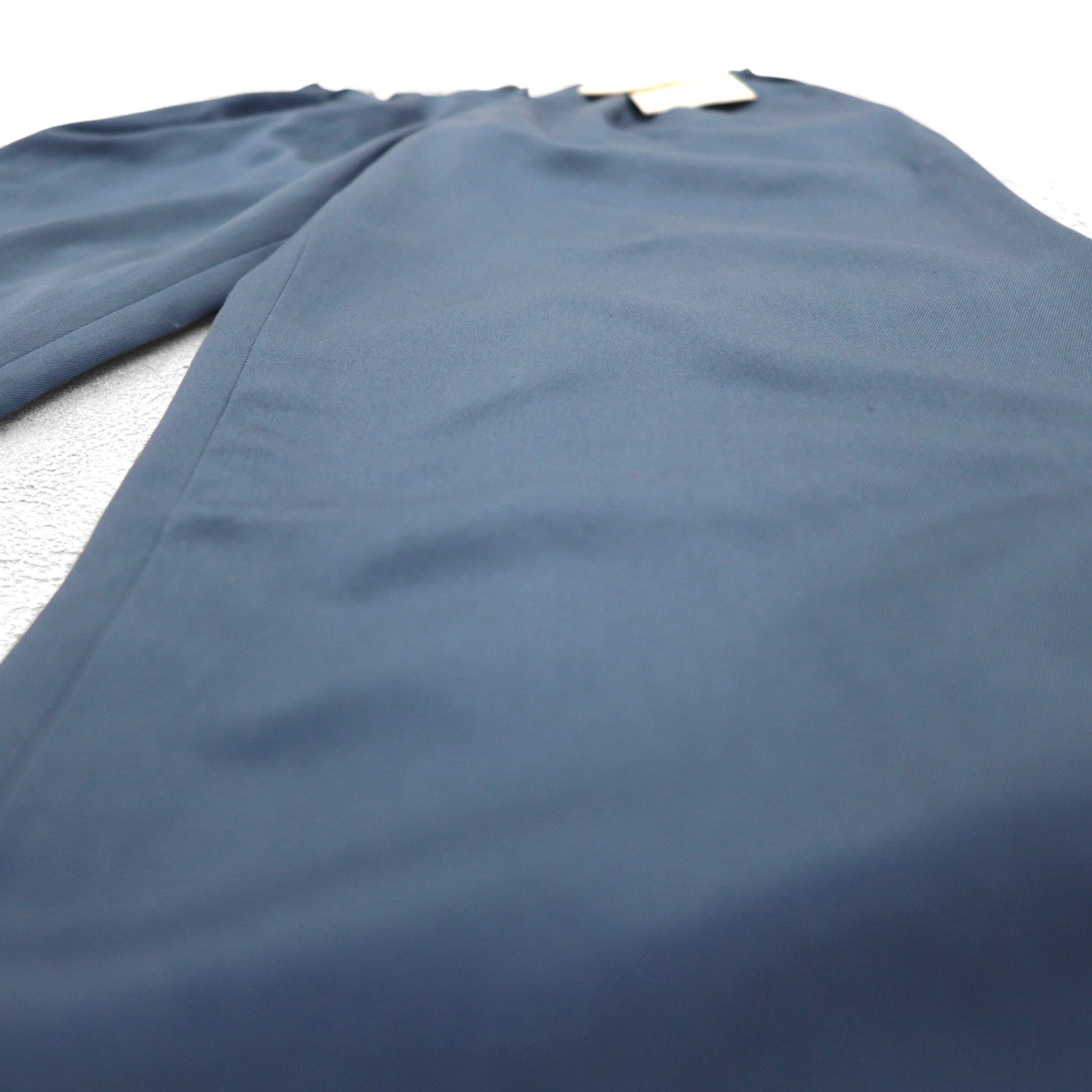 Chloe SPORTS Anni '80 Pantaloni a gamba larga facili con pince 2XL Blu Cotone CHL8256 Fabbricati in Giappone Nuovo con etichette
