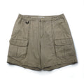 Columbia anni 2000, pantaloncini bush corti in tela, taglia L, kaki, tasche con patta XM4100, made in Nicaragua