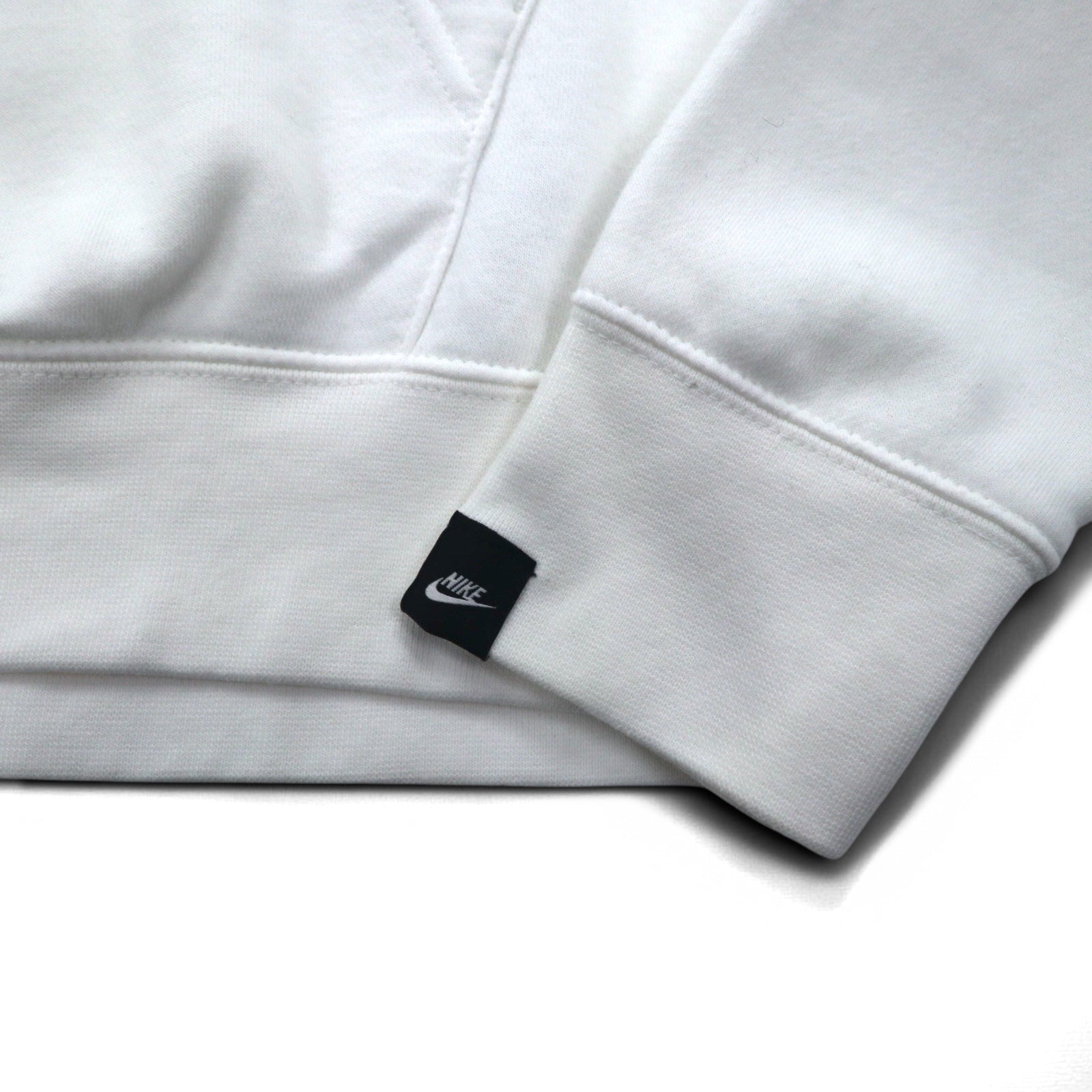 NIKE Felpa con cappuccio pullover XL bianca in cotone JUST DO IT CJ4776-100