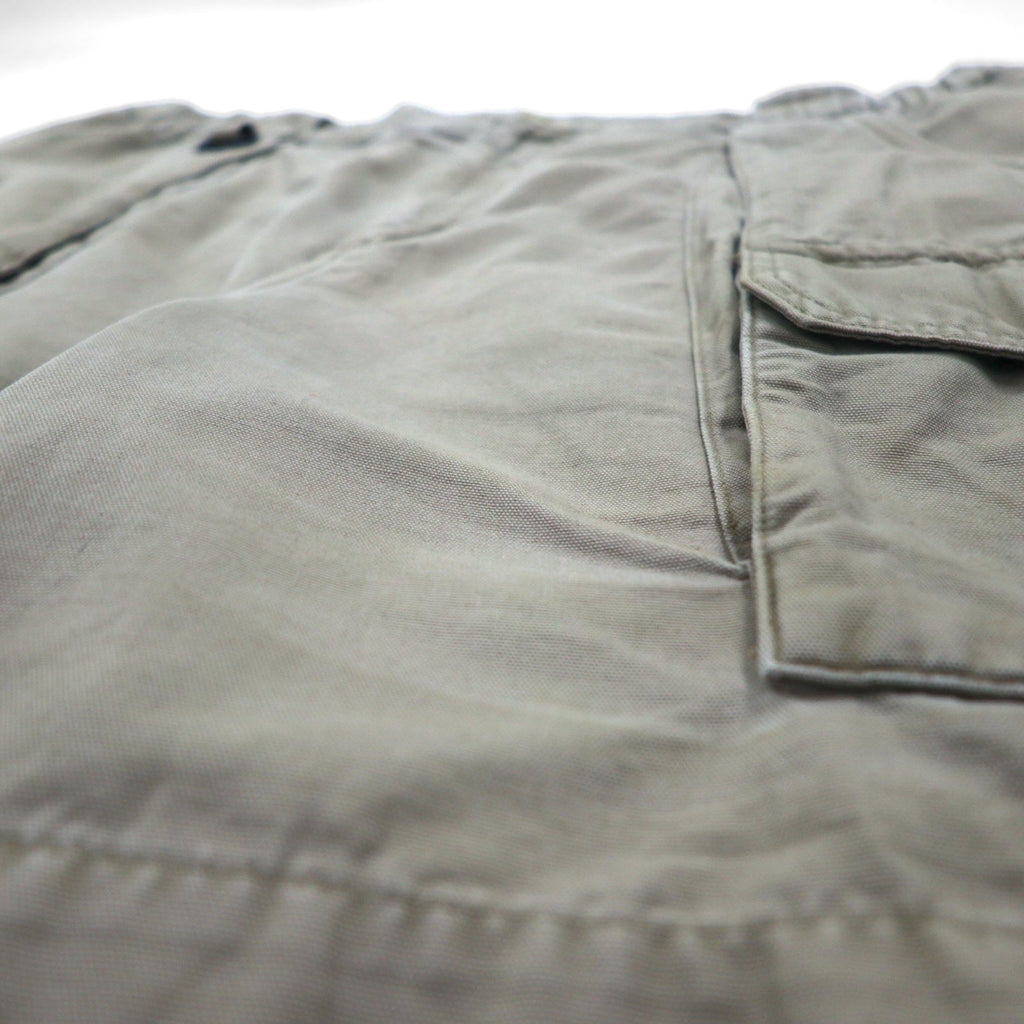 Columbia anni 2000, pantaloncini bush corti in tela, taglia L, kaki, tasche con patta XM4100, made in Nicaragua
