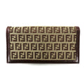 FENDI 長財布 ブラウン キャンバス レザー ズッキーノ オールド 2270 8M0000 TN9 088 イタリア製