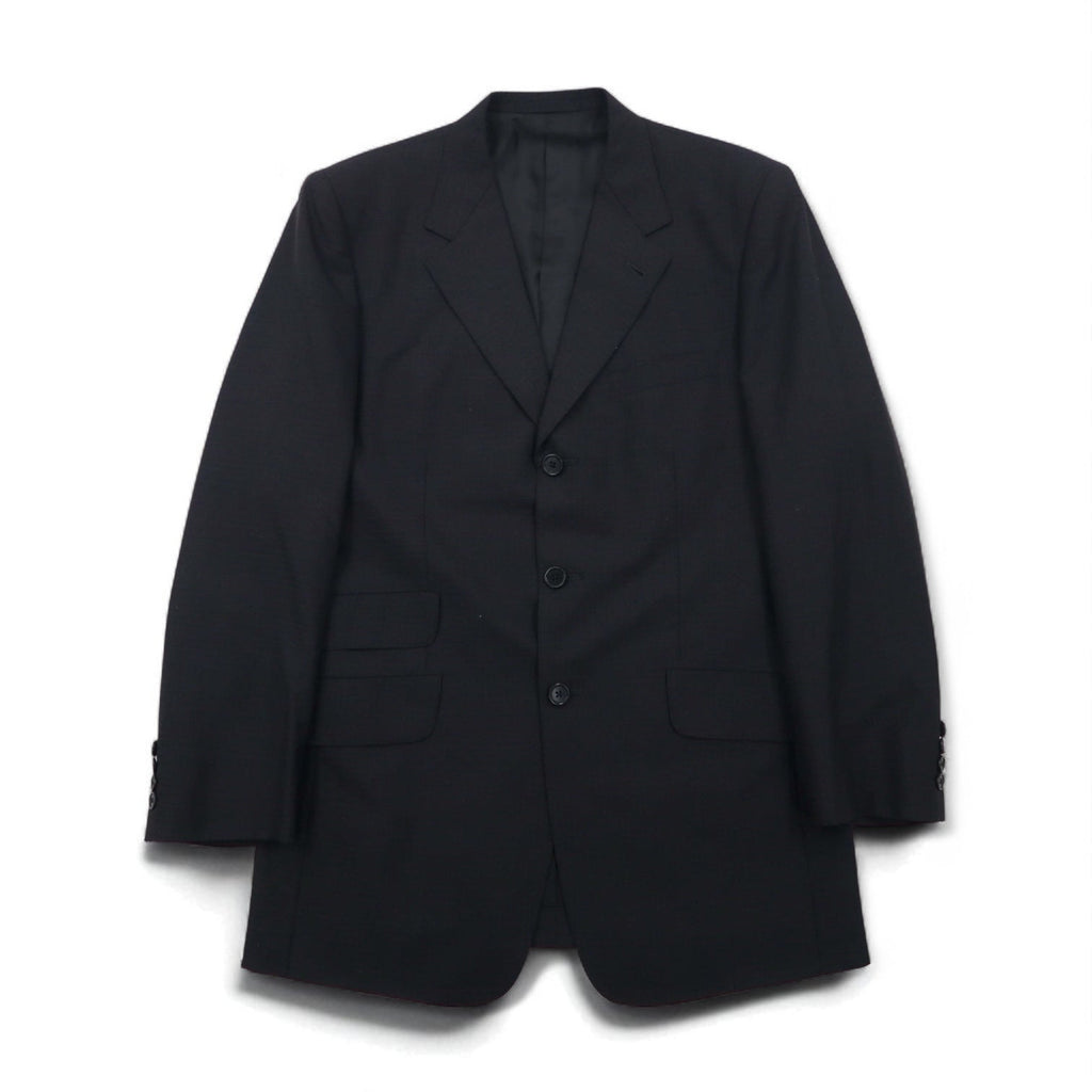 Paul Smith Anni '90 Abito completo 3 bottoni XL Nero a quadri Lana Made in Japan