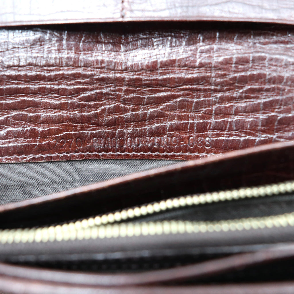 FENDI 長財布 ブラウン キャンバス レザー ズッキーノ オールド 2270 8M0000 TN9 088 イタリア製