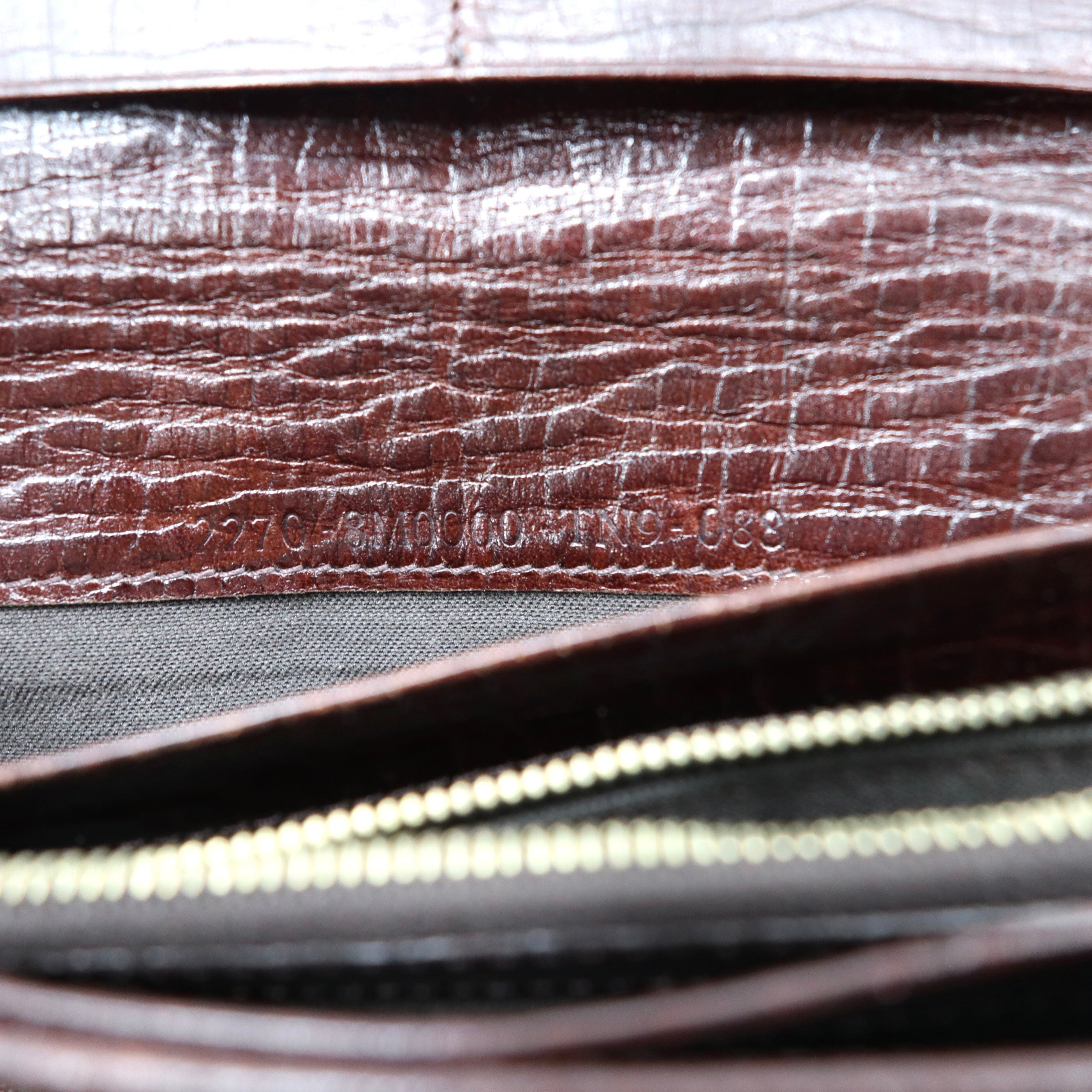 FENDI 長財布 ブラウン キャンバス レザー ズッキーノ オールド 2270 8M0000 TN9 088 イタリア製
