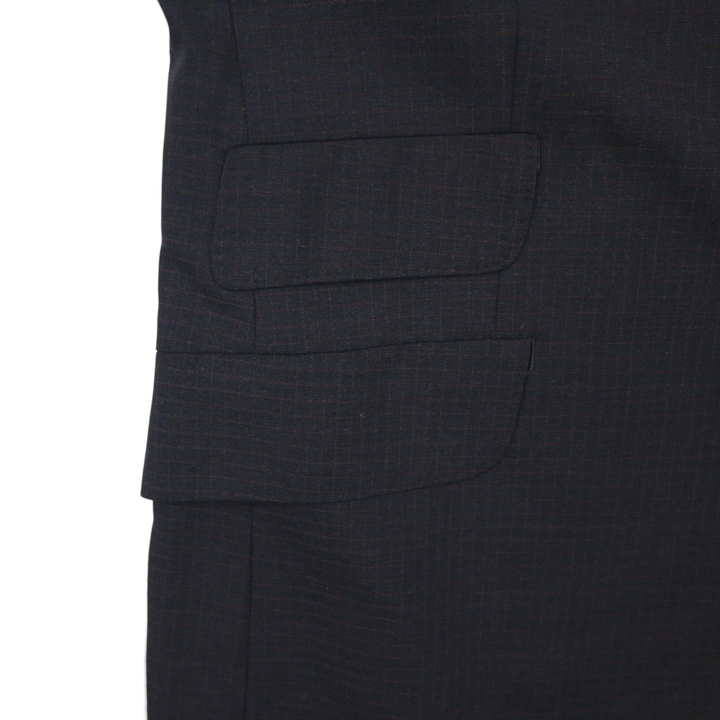 Paul Smith Anni '90 Abito completo 3 bottoni XL Nero a quadri Lana Made in Japan
