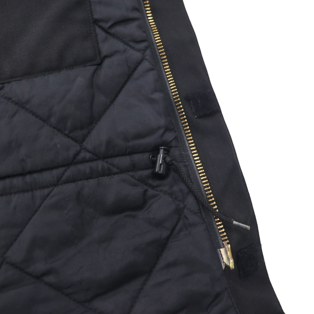 carhartt エクストリームスコート CORDURAナイロン カバーオール XL ブラック 中綿 EXTREAMS COAT ダブルジップ 襟コーデュロイ C55