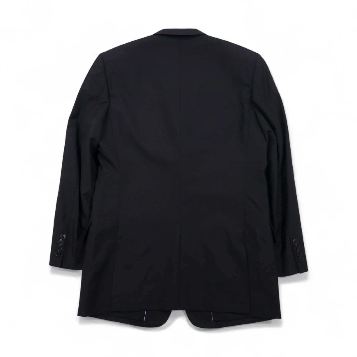 Paul Smith Anni '90 Abito completo 3 bottoni XL Nero a quadri Lana Made in Japan