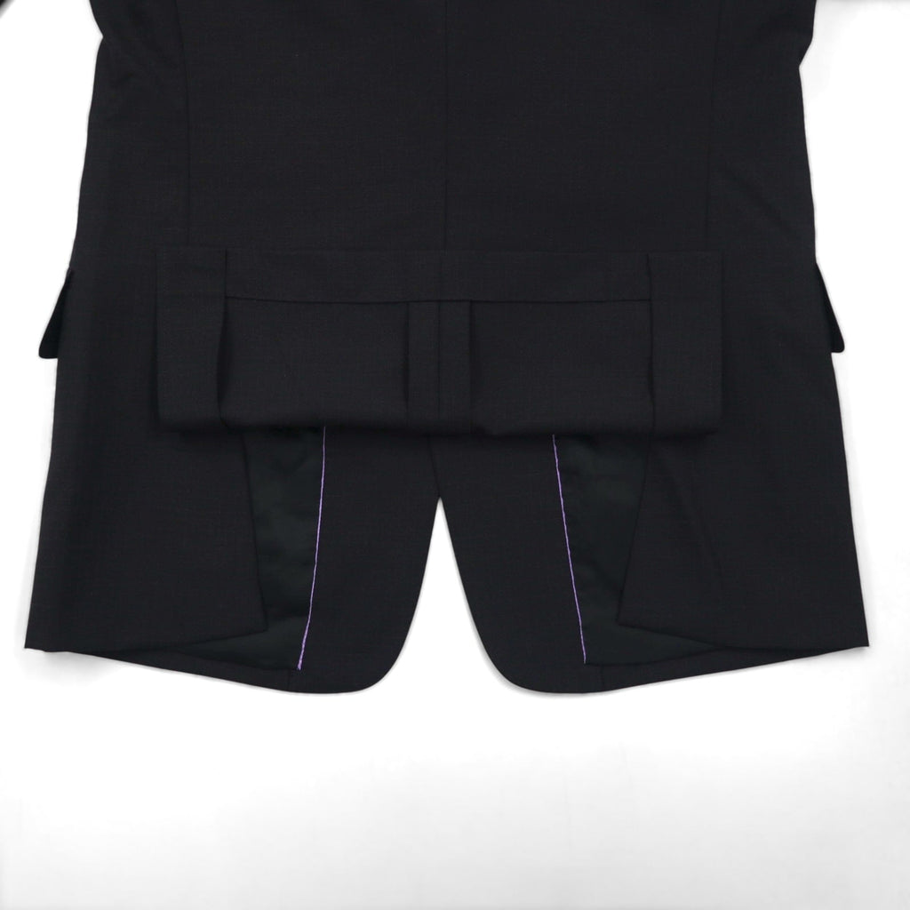 Paul Smith Anni '90 Abito completo 3 bottoni XL Nero a quadri Lana Made in Japan