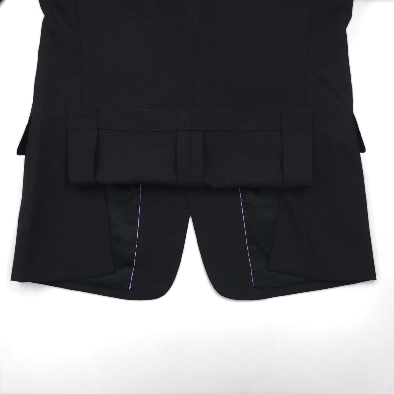 Paul Smith Anni '90 Abito completo 3 bottoni XL Nero a quadri Lana Made in Japan