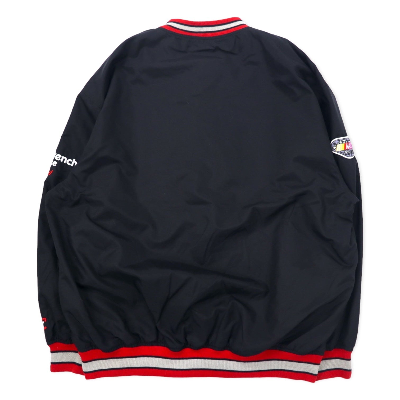 CHASE AUTHENTICS Giacca a vento racing con linea a coste XL Nera Nylon Earnhardt Racing Taglia grande