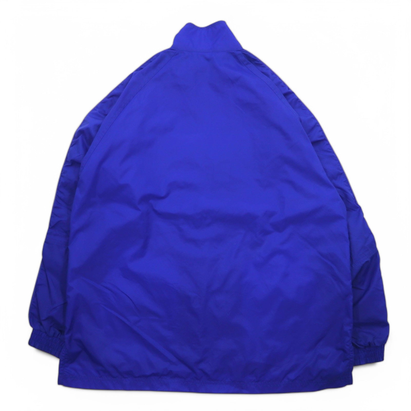 Giacca in nylon adidas TEAM anni 2000, giacca da pista, taglia M, blu, logo ricamato, strisce laterali