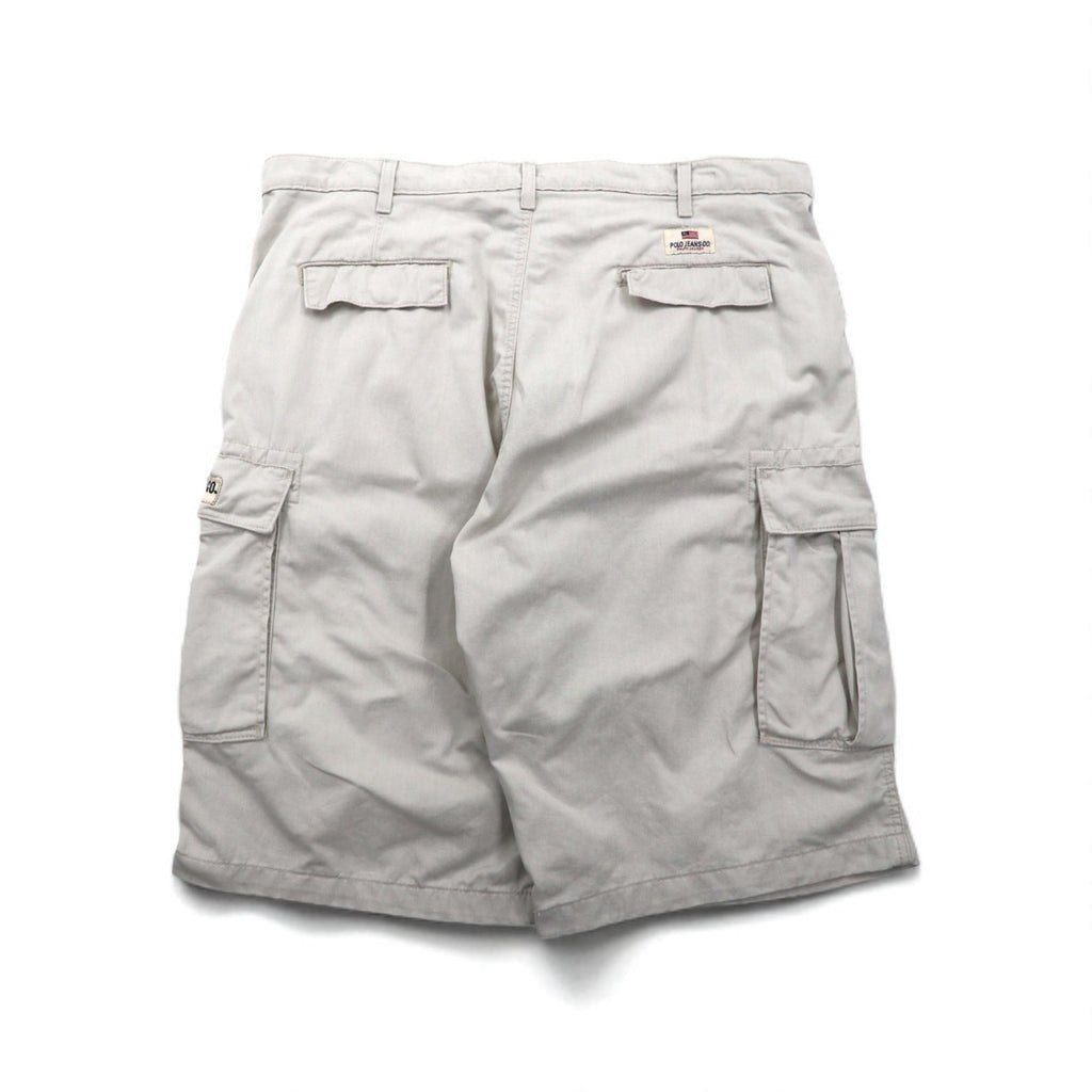 POLO JEANS CO. RALPH LAUREN 90年代 バギー ショート カーゴパンツ FREIGHTER SHORT ハーフパンツ XL ベージュ コットン