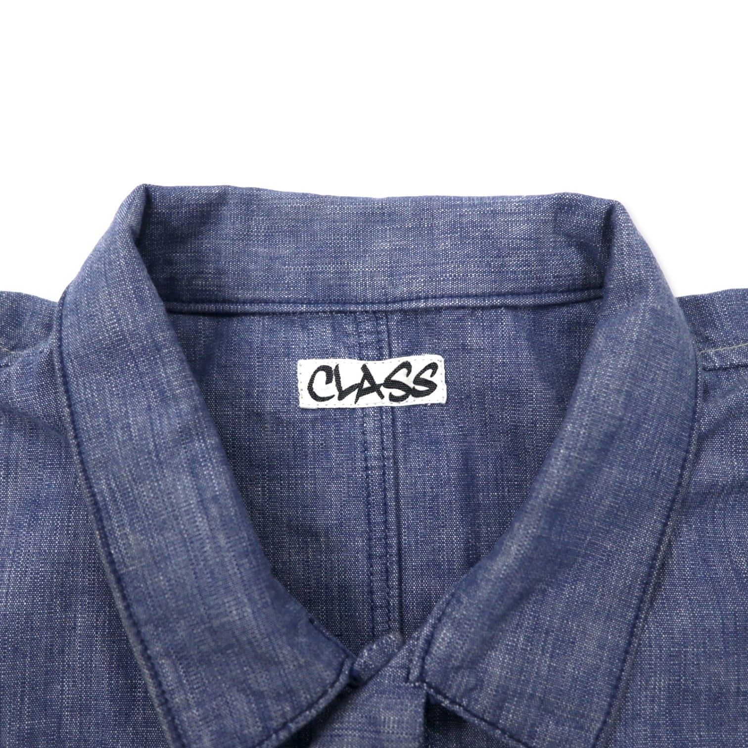Tuta intera all-in-one CLASS, taglia M, colore blu, chambray di cotone, prodotto in Giappone
