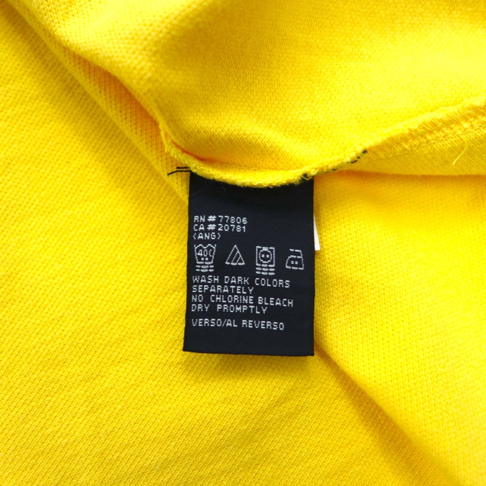 TOMMY JEANS anni '90 Polo a collo aperto taglia L gialla con logo ricamato, made in Pakistan