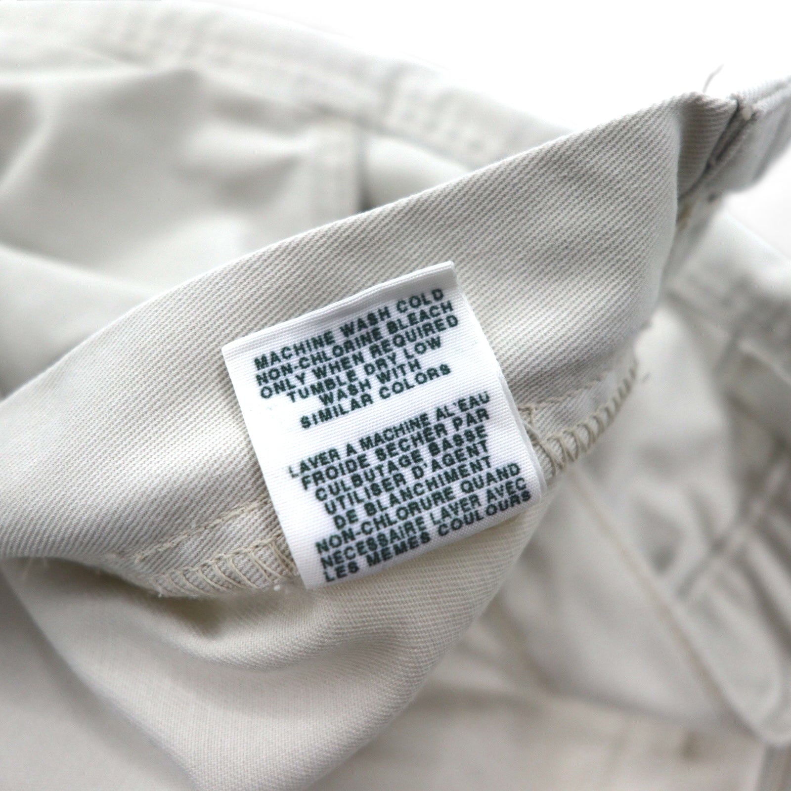 POLO JEANS CO. RALPH LAUREN anni '90 pantaloncini cargo corti baggy FREIGHTER SHORT pantaloni a mezza gamba XL beige cotone