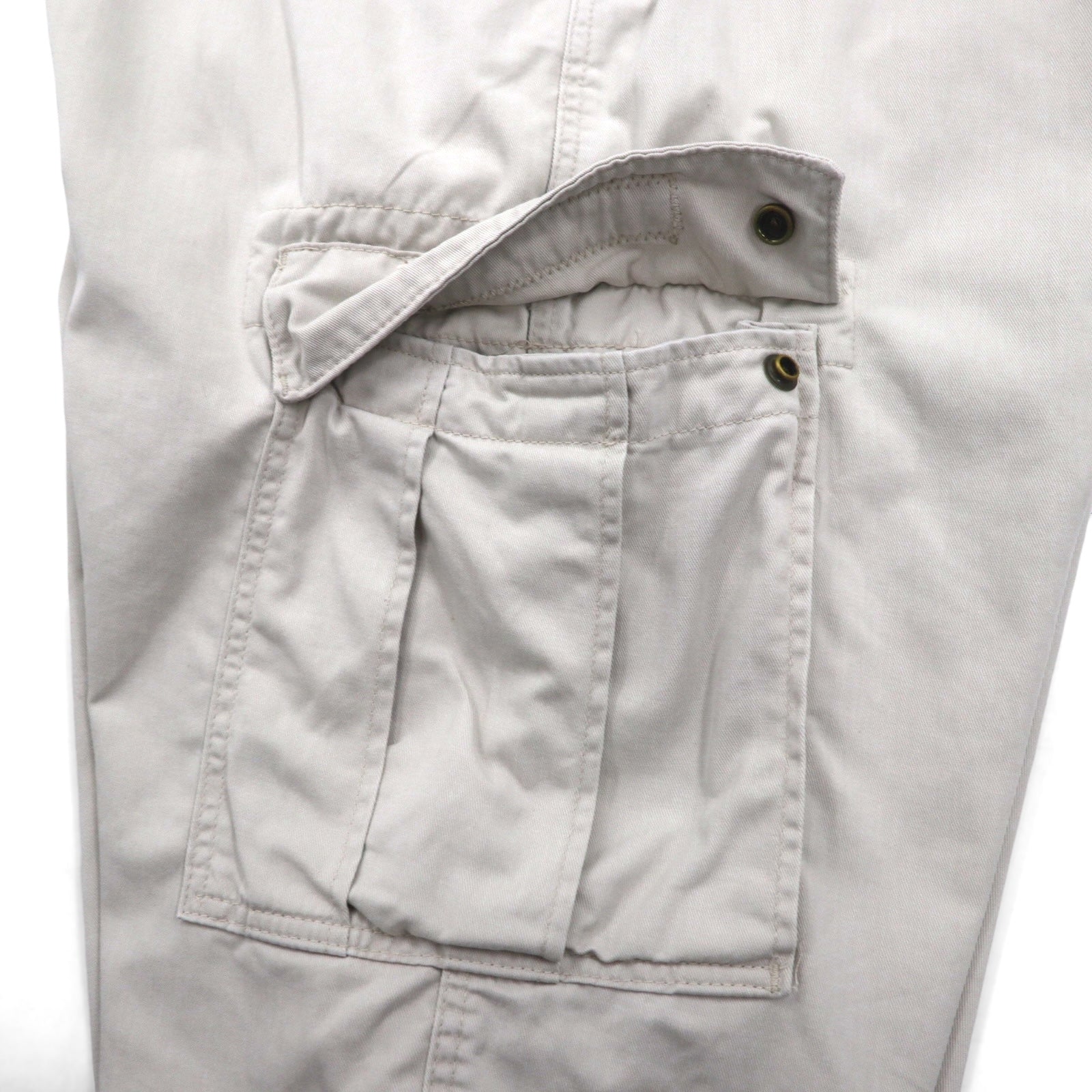 POLO JEANS CO. RALPH LAUREN anni '90 pantaloncini cargo corti baggy FREIGHTER SHORT pantaloni a mezza gamba XL beige cotone
