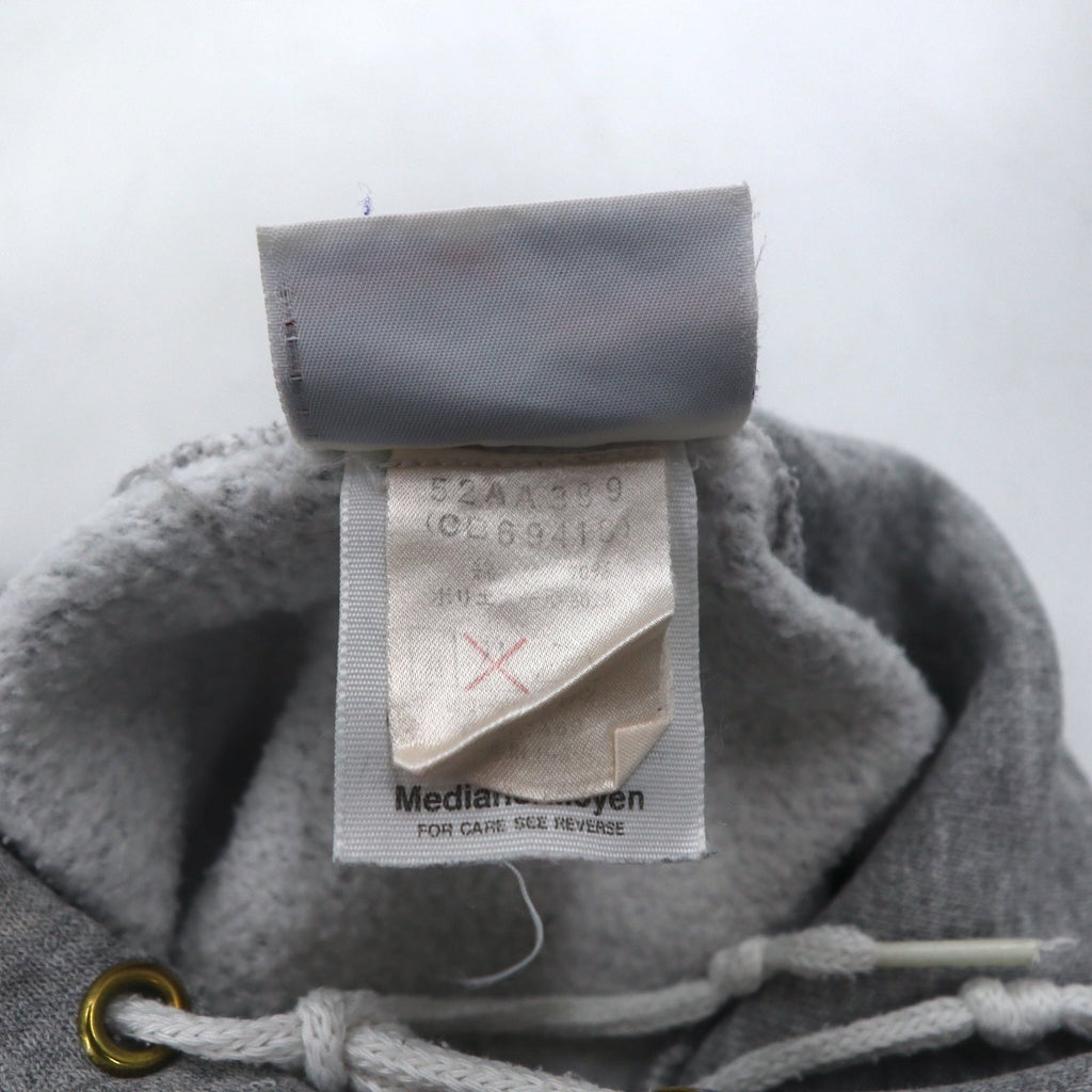 Reebok anni '90, made in USA, felpa con cappuccio pullover con logo Vector, taglia M, grigio, cotone