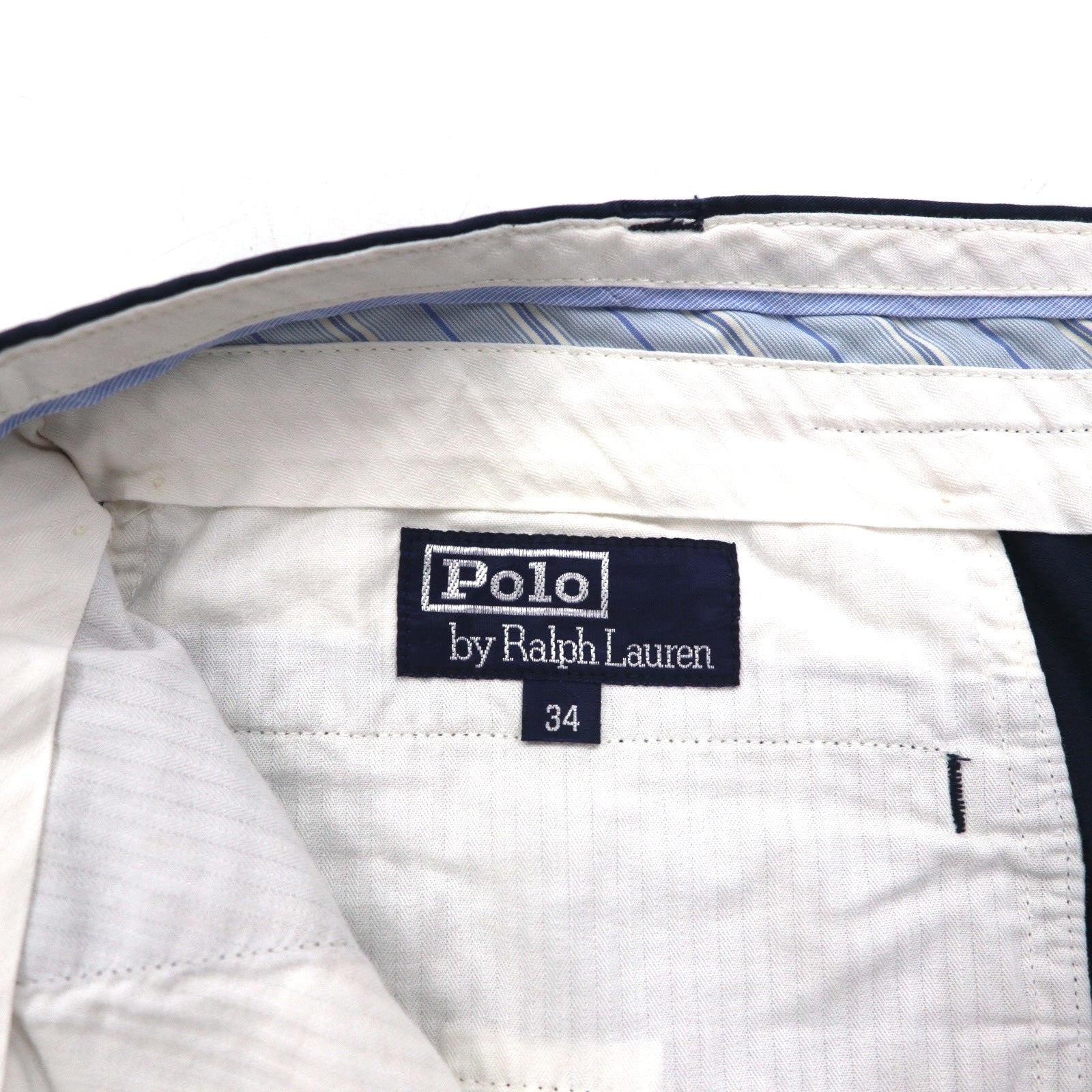 Polo by Ralph Lauren Pantaloni Chino Work L Blu Scuro Cotone