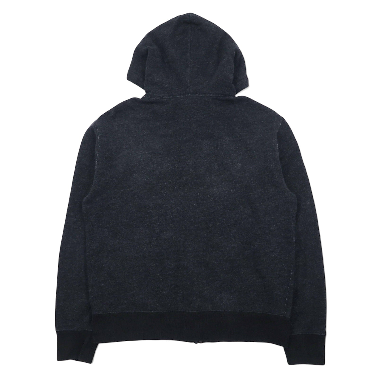 POLO RALPH LAUREN felpa con cappuccio full zip M grigio cotone logo patch