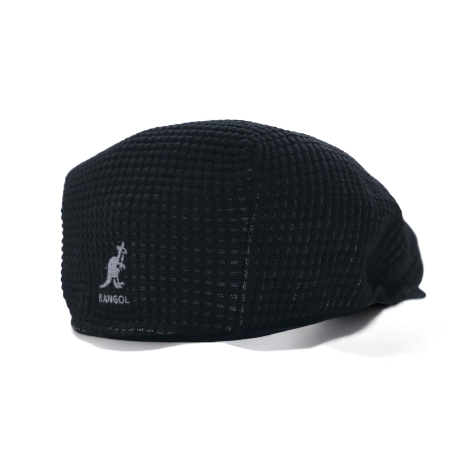 KANGOL blu cappello da caccia a nido d'ape S nero T/TONE WAFFLE CAP 0483BC