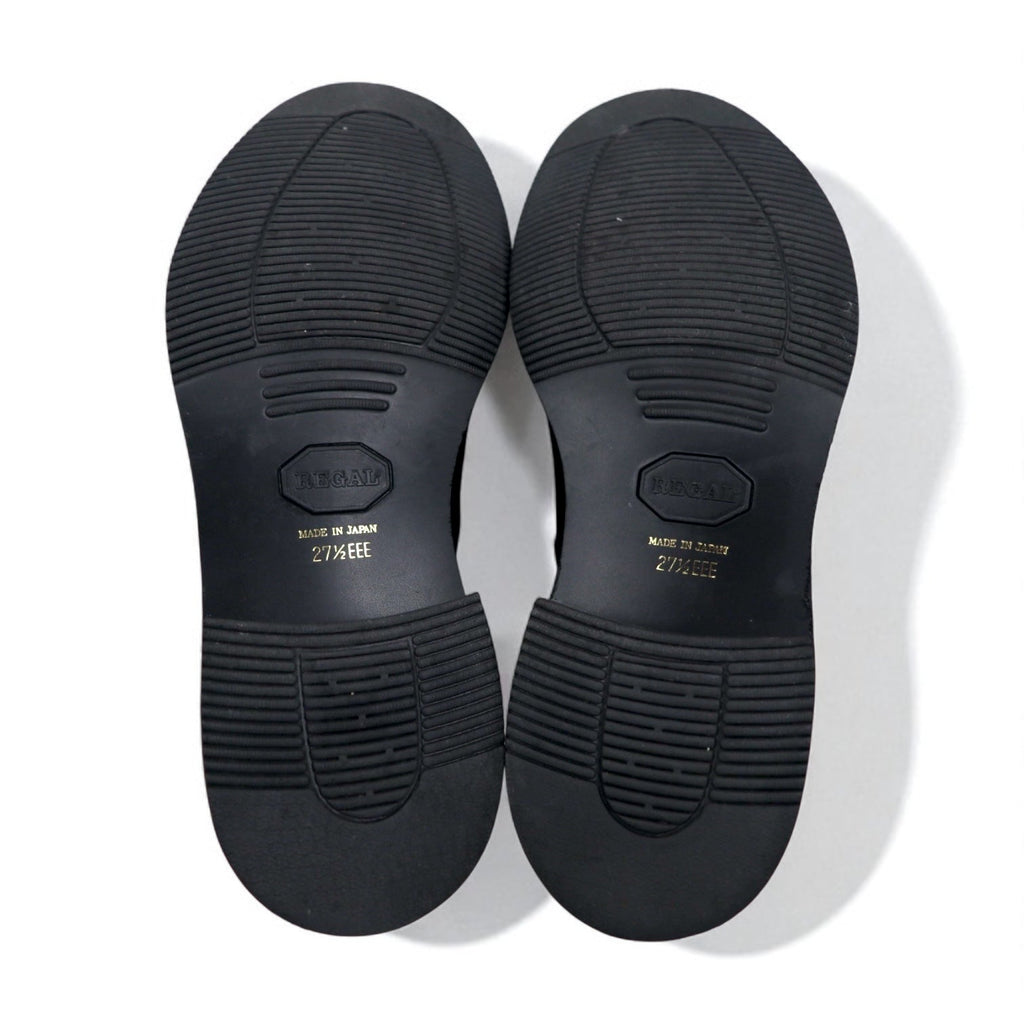REGAL Scarpe eleganti Derby Plain Toe 27.5cm Nero Pelle Cucitura esterna JN01 Fabbricate in Giappone