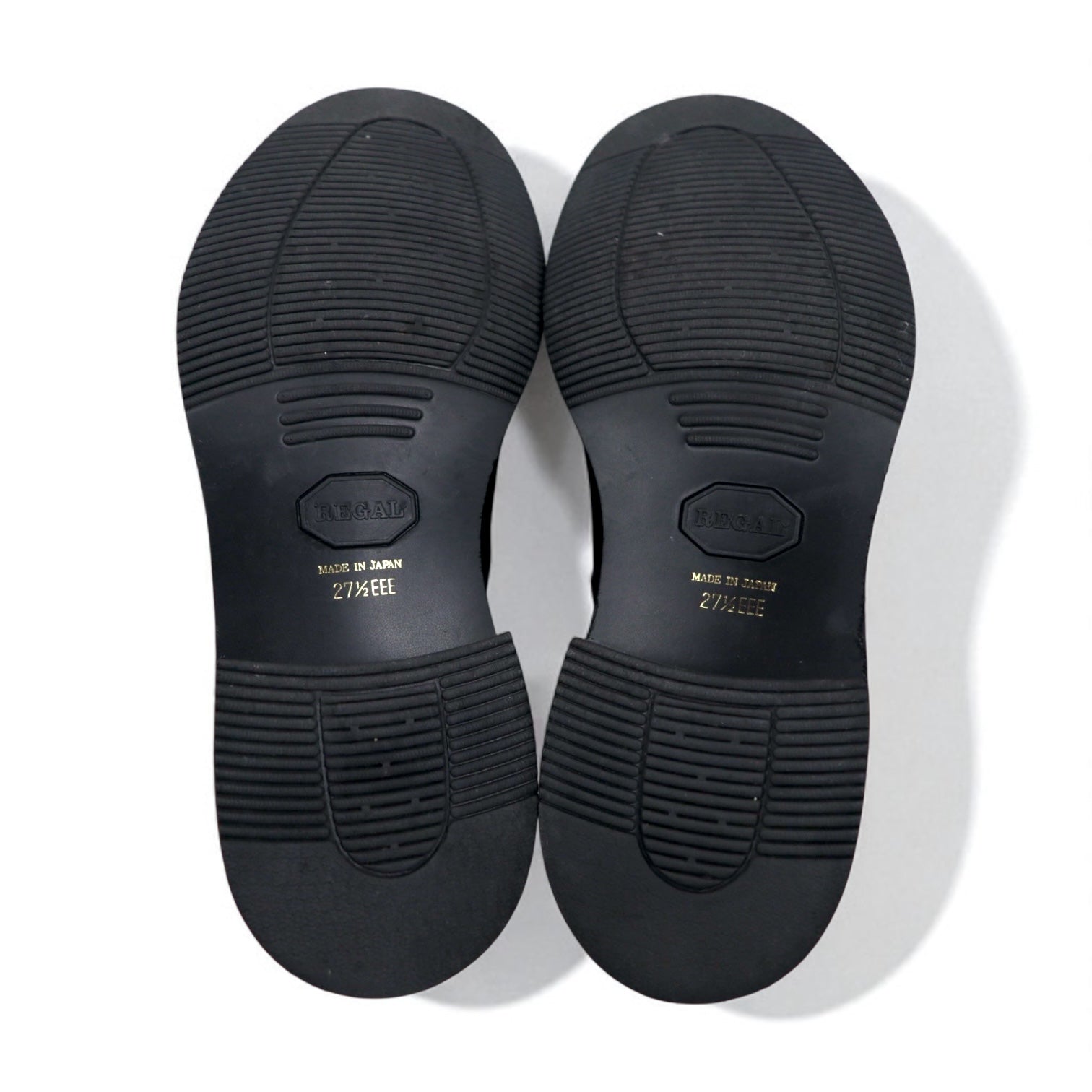 REGAL Scarpe eleganti Derby Plain Toe 27.5cm Nero Pelle Cucitura esterna JN01 Fabbricate in Giappone