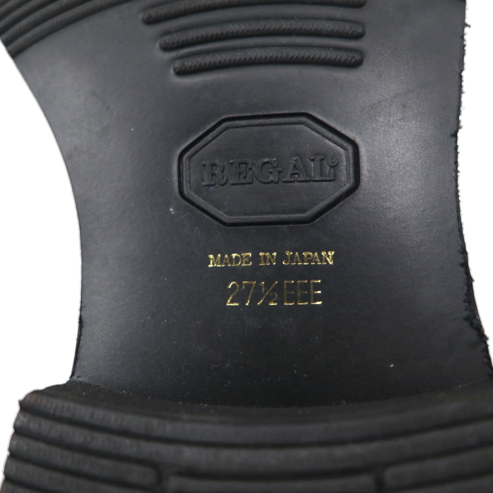 REGAL Scarpe eleganti Derby Plain Toe 27.5cm Nero Pelle Cucitura esterna JN01 Fabbricate in Giappone
