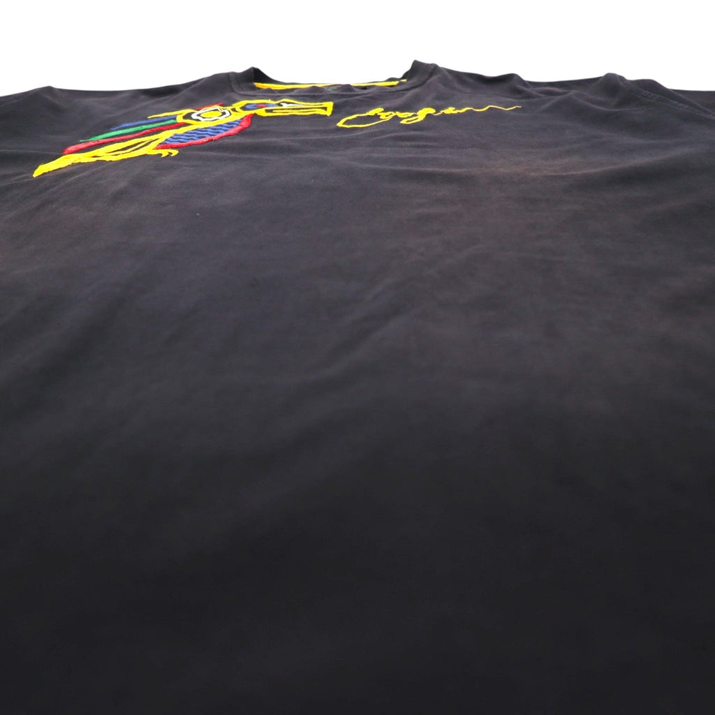 COOGI 90年代 刺繍 Tシャツ 4XL ビッグサイズ ブラック コットン