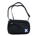 LUGGAGE LABEL (Yoshida Kaban) Borsa a tracolla New Liner Nera PVC Cerniera perimetrale NEW LINER Etichetta blu Fatto in Giappone