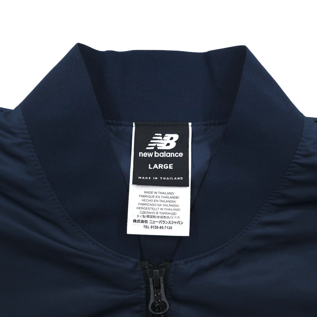 new balance Bomber in raso, giacca da aviatore L navy poliestere AWJ81501