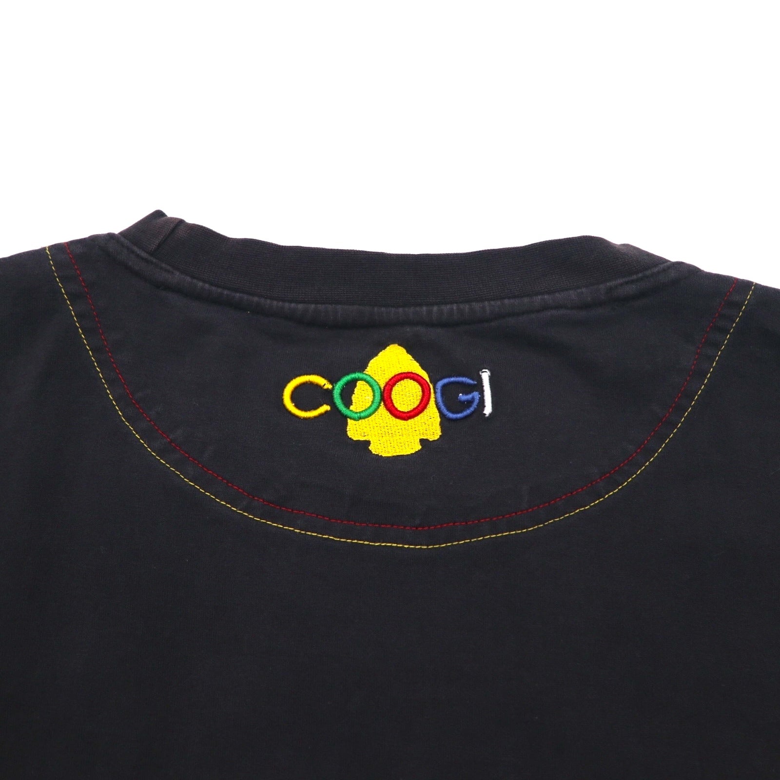 COOGI 90年代 刺繍 Tシャツ 4XL ビッグサイズ ブラック コットン