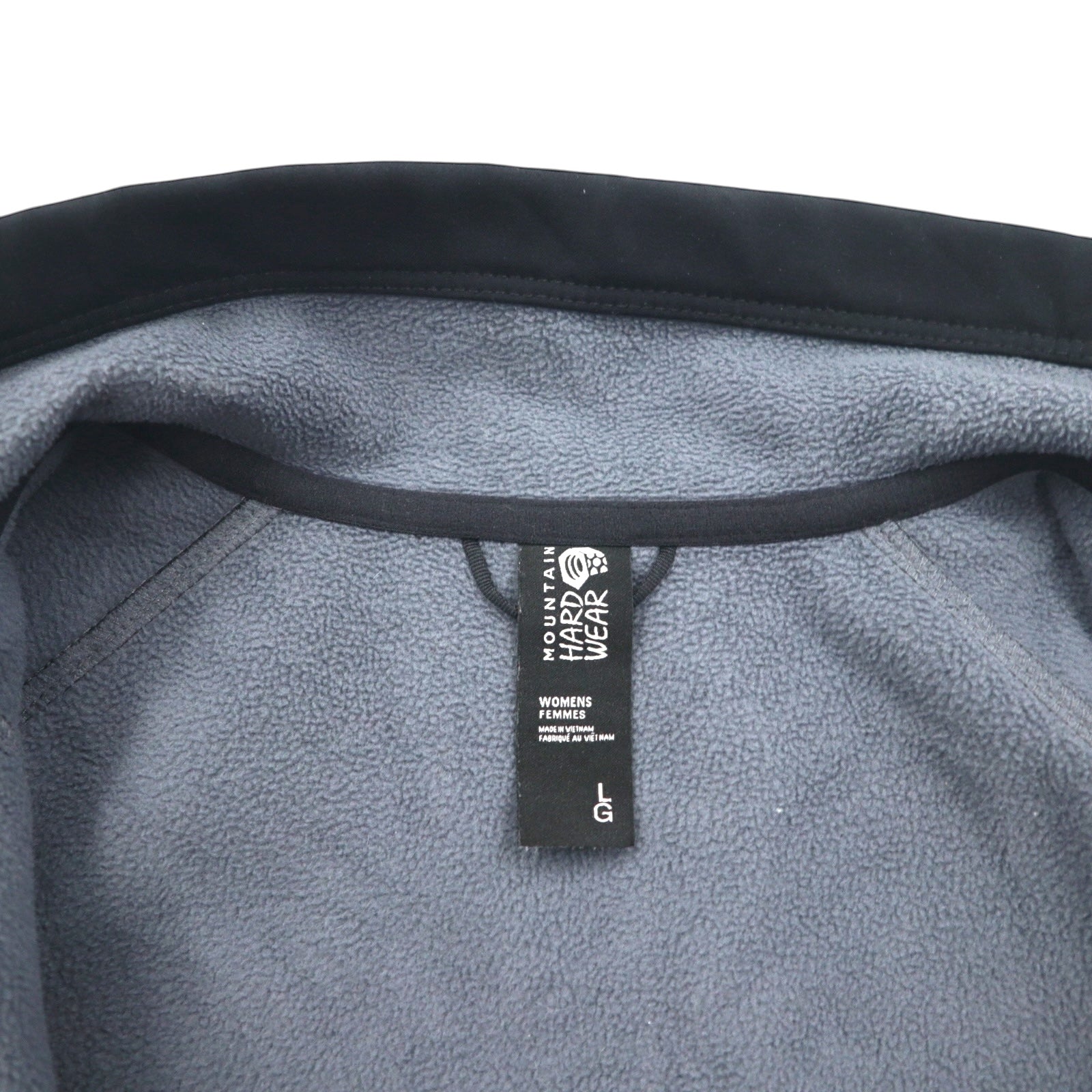 MOUNTAIN HARDWEAR フリースライニング ソフトシェルジャケット L ブラック SOLAMERE  OL6782
