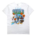 T-shirt "SPACE JAM" con stampa di personaggi, taglia M, colore bianco, cotone, WARNER BROS, LOONEY TUNES, TUNE SQUAD