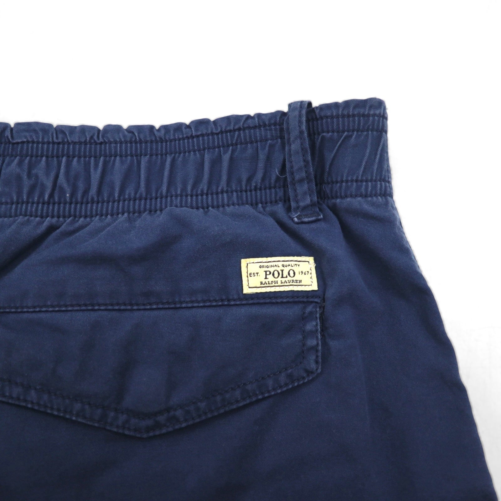 POLO RALPH LAUREN Pantaloncini corti elasticizzati easy fit L blu navy cotone