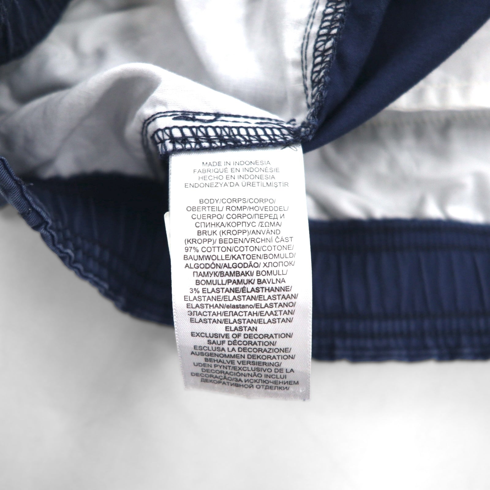 POLO RALPH LAUREN Pantaloncini corti elasticizzati easy fit L blu navy cotone