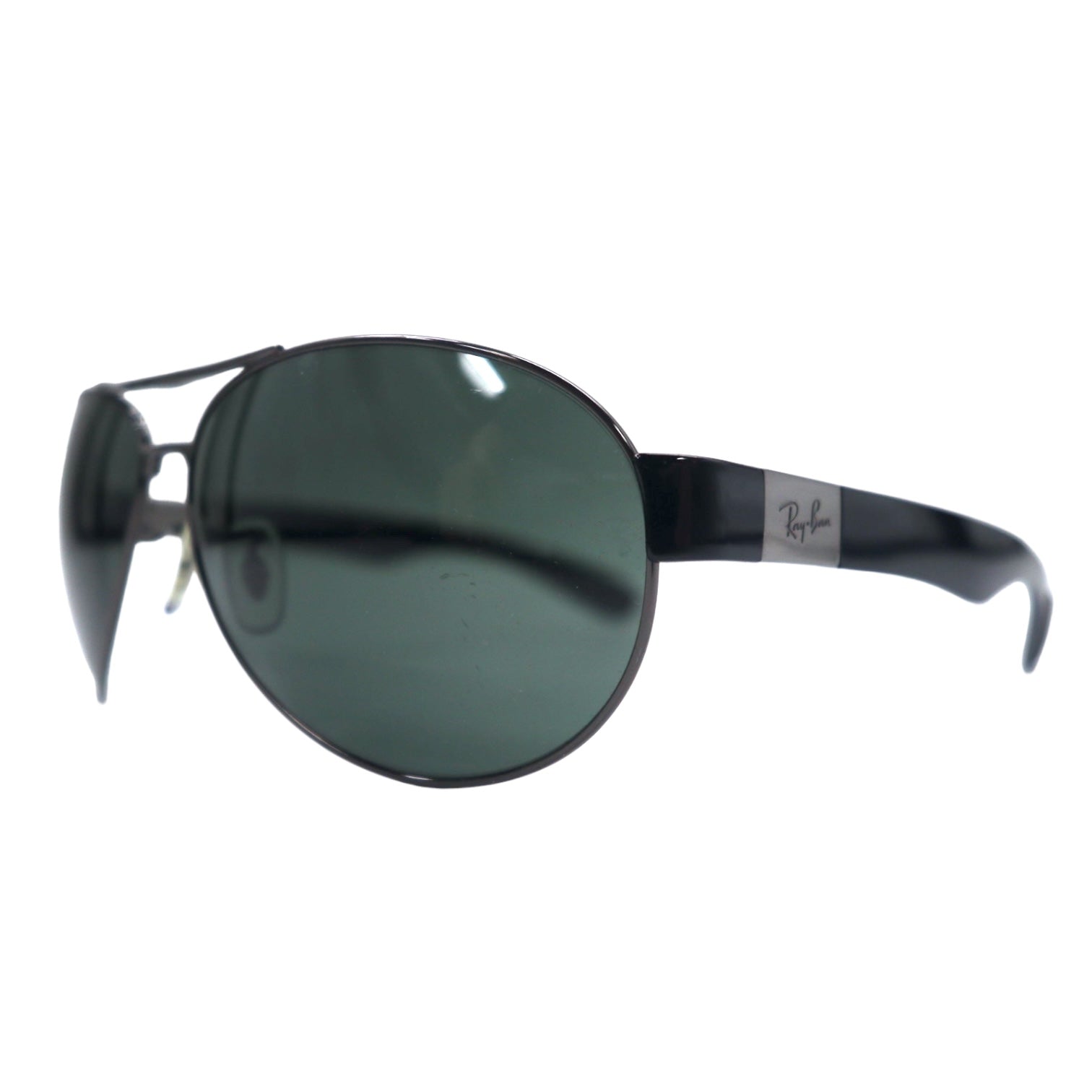 Ray-Ban Occhiali da sole a goccia neri, made in Italy, RB3509 004/71 63◻︎15 135 3N, modello fuori produzione di prima qualità