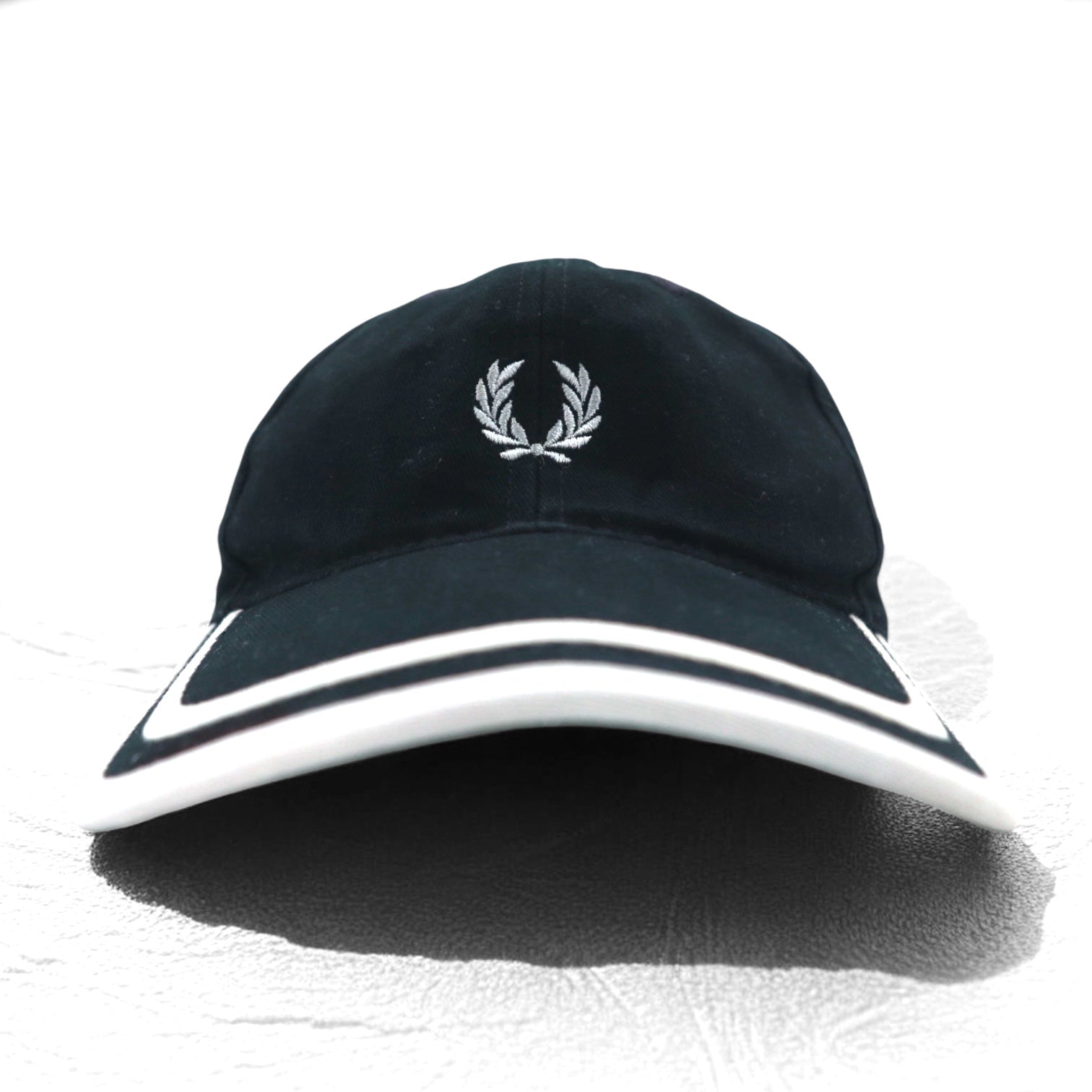 FRED PERRY Cappellino a 6 pannelli TAGLIA UNICA Cappellino nero Cotone Logo ricamato a punto singolo