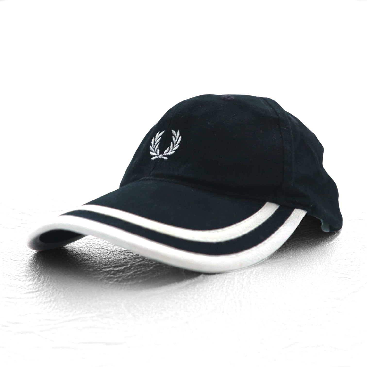FRED PERRY Cappellino a 6 pannelli TAGLIA UNICA Cappellino nero Cotone Logo ricamato a punto singolo