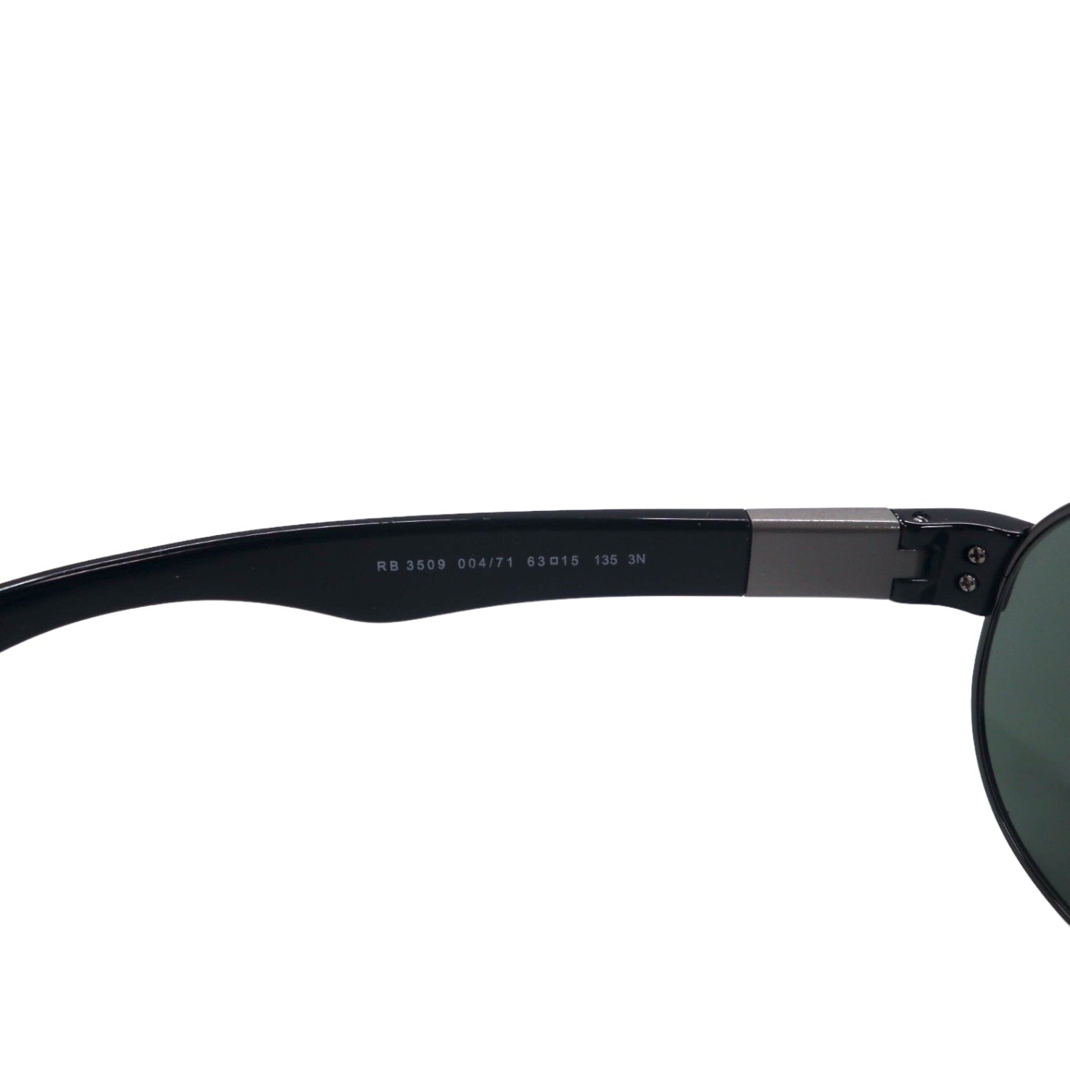 Ray-Ban Occhiali da sole a goccia neri, made in Italy, RB3509 004/71 63◻︎15 135 3N, modello fuori produzione di prima qualità