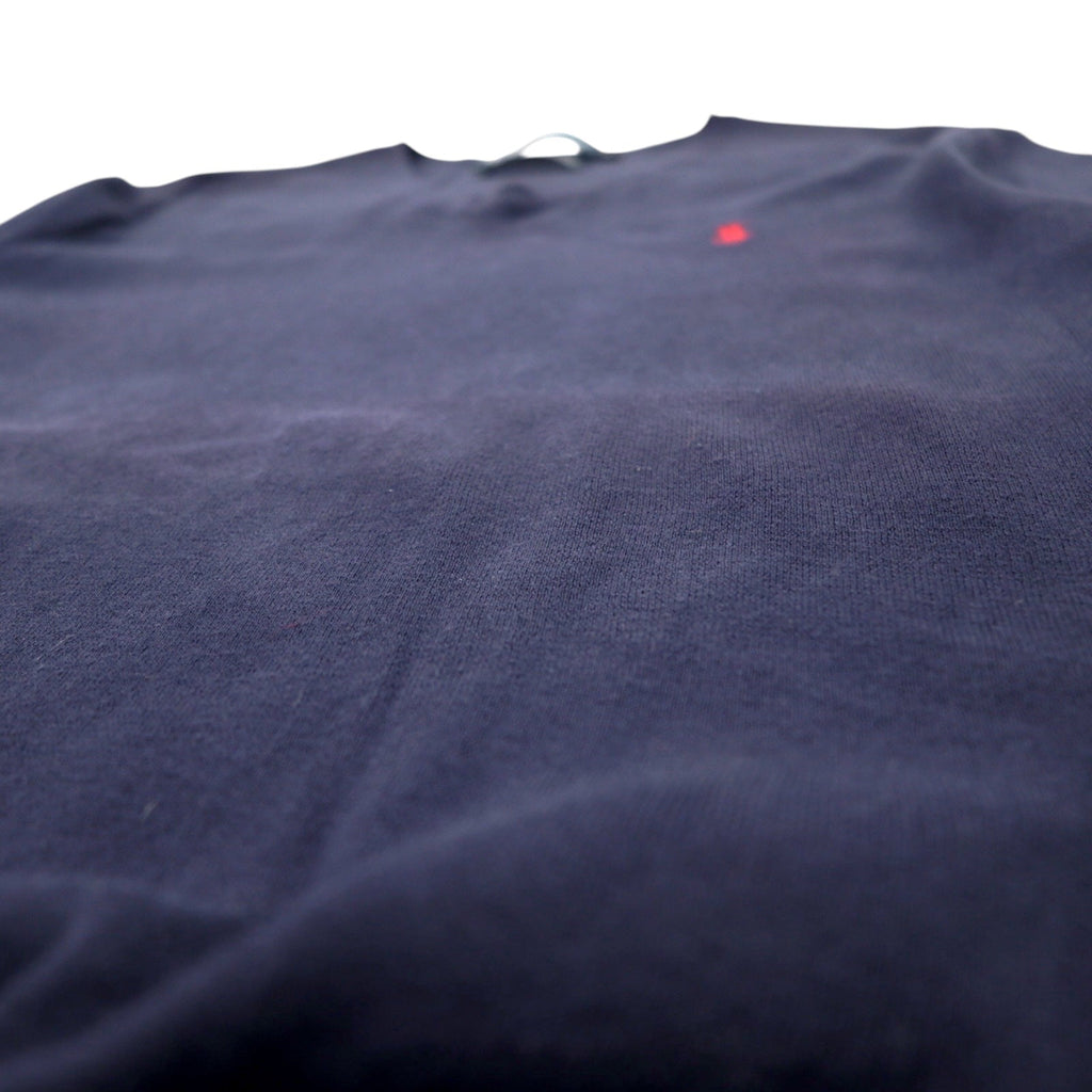 Polo by Ralph Lauren anni '90 maglione in cotone pima scollo a V L blu navy ricamo piccolo pony