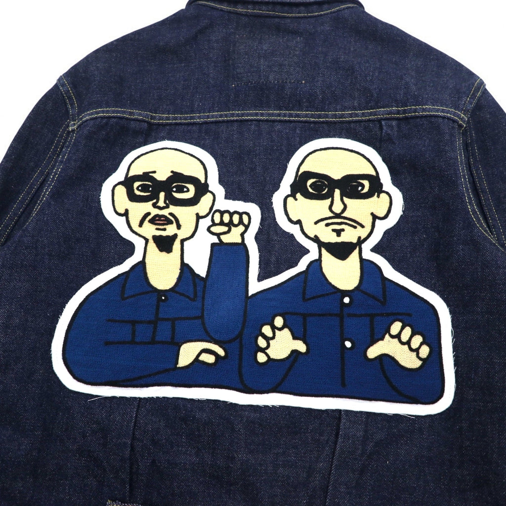 THE Mongolian Choppsss 1a con TWINS Giacca di Jeans S Indaco Blu
