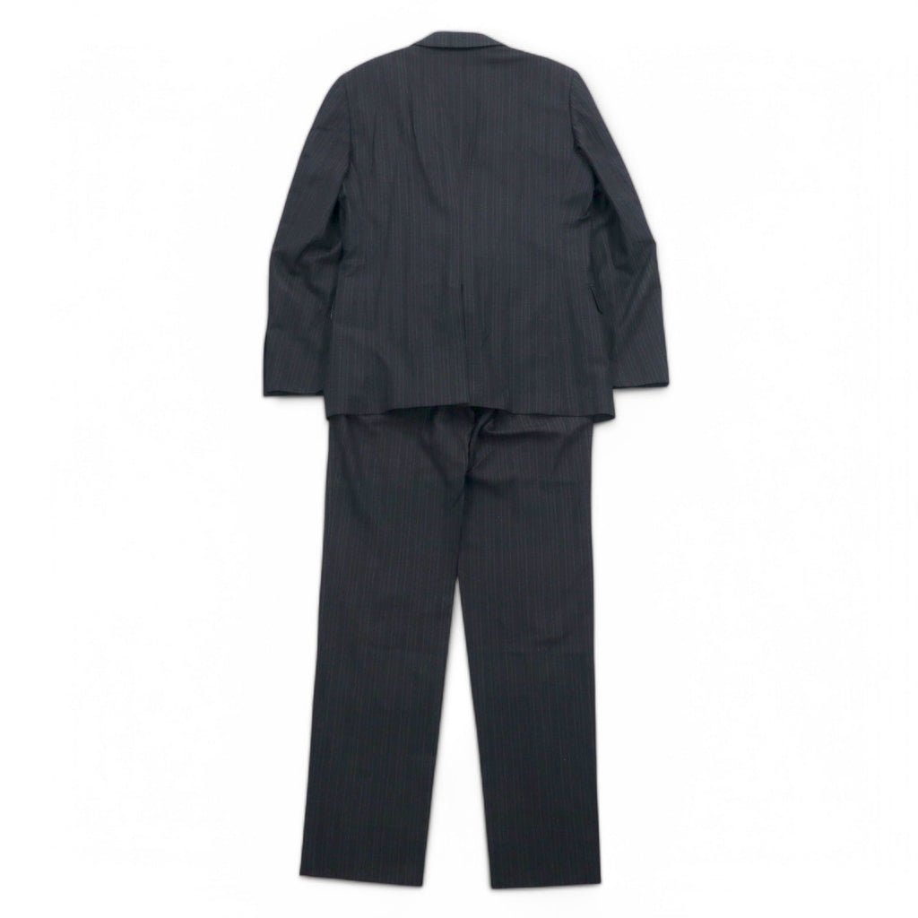 PERSON'S FOR MEN 2B スーツ セットアップ XL グレー ストライプ ウール