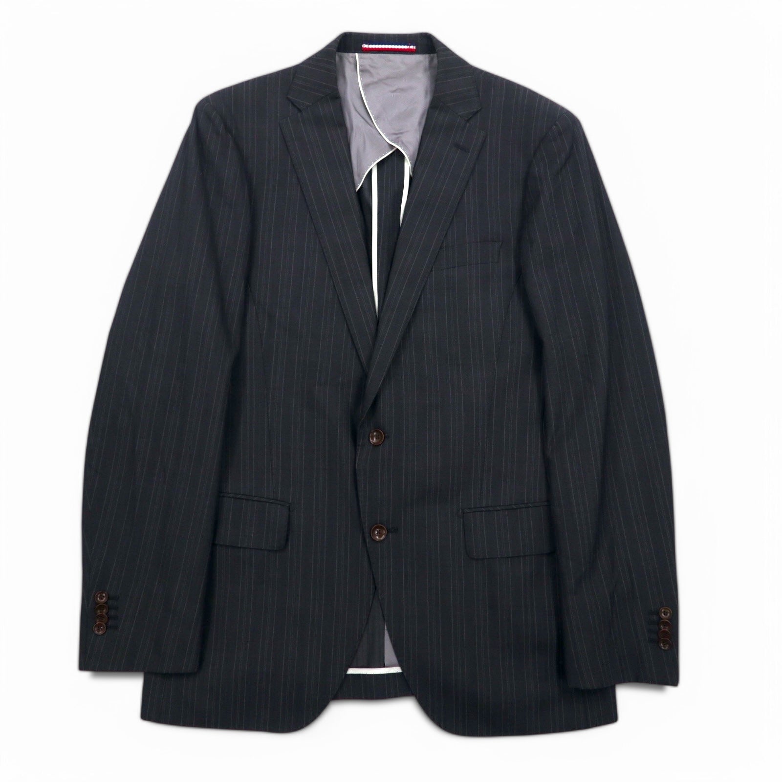 PERSON'S FOR MEN Abito completo 2 pezzi XL grigio a righe in lana