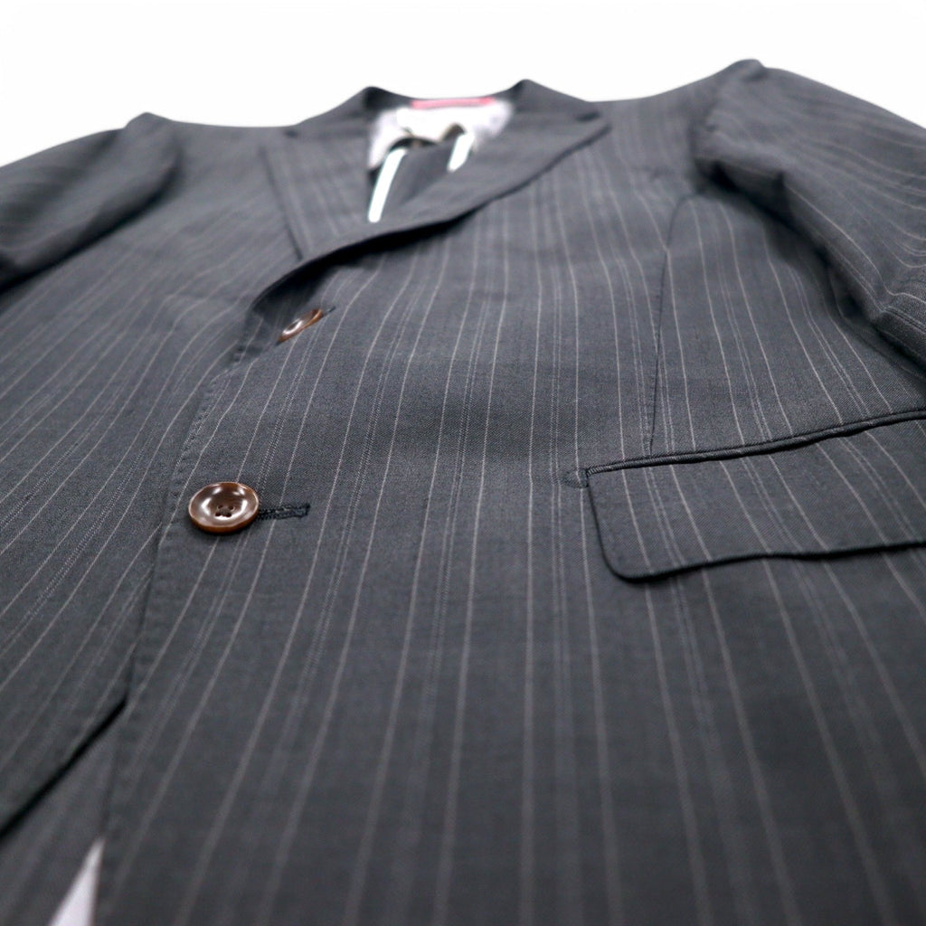 PERSON'S FOR MEN 2B スーツ セットアップ XL グレー ストライプ ウール