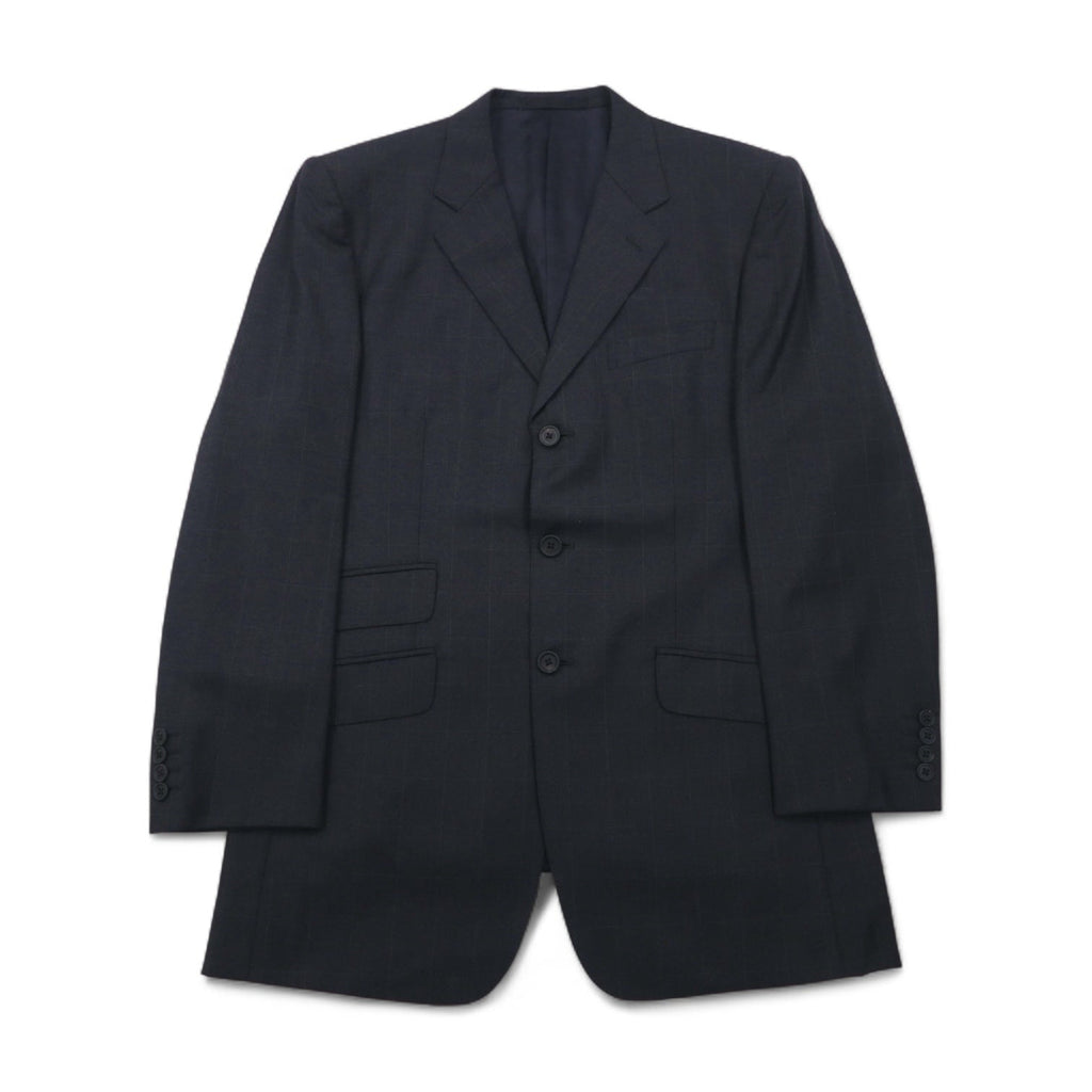 Paul Smith anni '90, abito 3 bottoni SUPER 100's, completo, XL, grigio a quadri, lana VITALE BARBERIS CANONICO, tessuto italiano, made in Japan