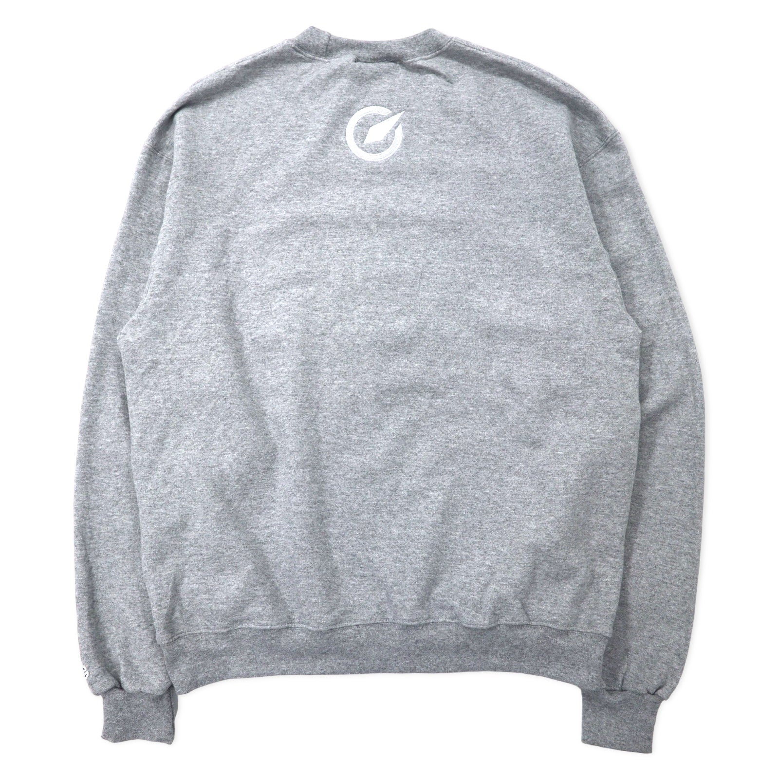 Felpa girocollo Champion ECO 2XL grigia cotone felpata ricamo MINIMIZE RISK made in El Salvador