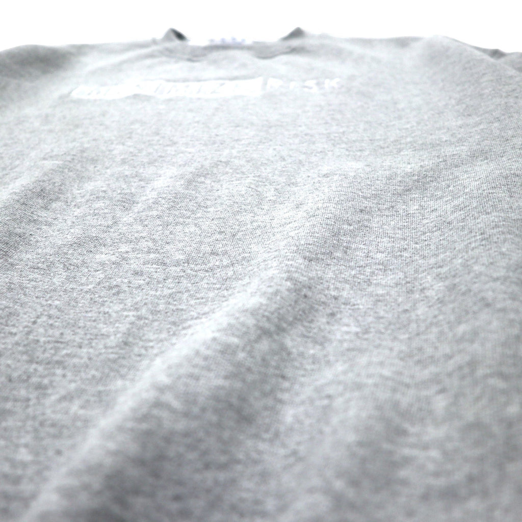 Felpa girocollo Champion ECO 2XL grigia cotone felpata ricamo MINIMIZE RISK made in El Salvador