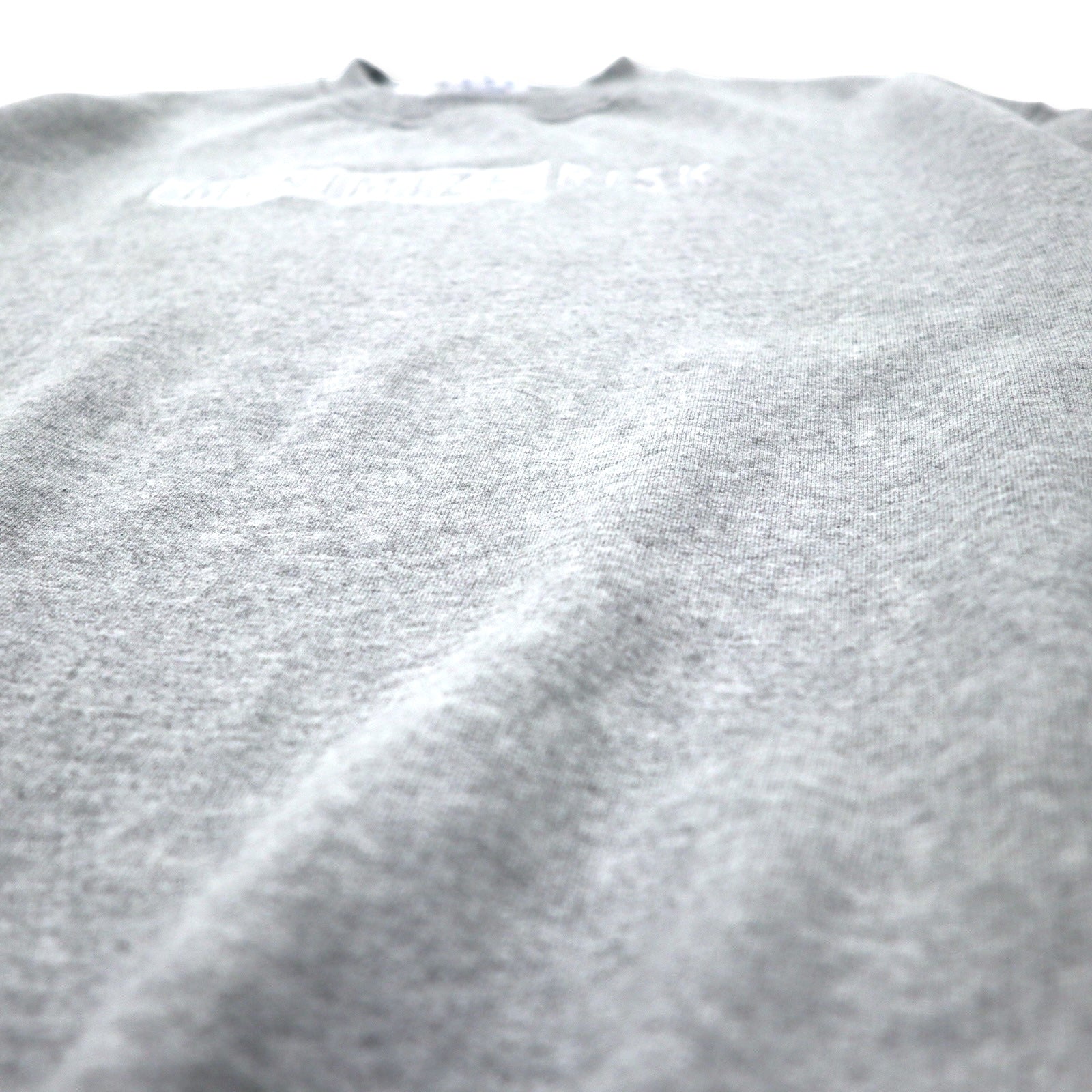 Felpa girocollo Champion ECO 2XL grigia cotone felpata ricamo MINIMIZE RISK made in El Salvador