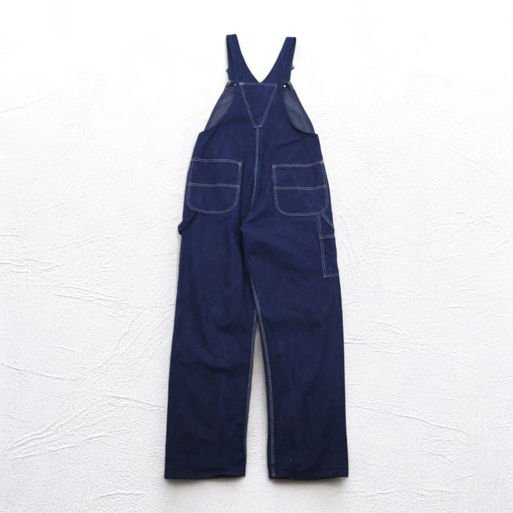 RED KAP Salopette in jeans taglia L blu indaco BD10DN Made in Mexico